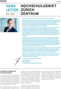 HOCHSCHULGEBIET ZÜRICH ZENTRUM - HOCHSCHULGEBIET ZÜRICH ...