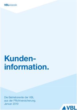 Kunden-information - VBLklassik - Die Betriebsrente der VBL aus der Pflichtversicherung. Januar 2019