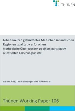 Thünen Working Paper 106 - Lebenswelten geflüchteter Menschen in ländlichen Regionen qualitativ erforschen Methodische Überlegungen zu einem ...