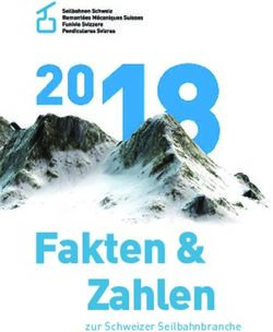 Fakten & Zahlen zur Schweizer Seilbahnbranche - Bergbahnen Graubünden