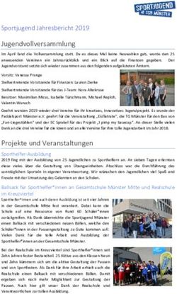 Jugendvollversammlung - Sportjugend Münster