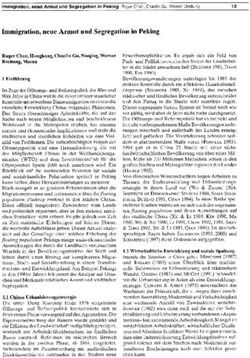 Immigration, neue Armut und Segregation in Peking