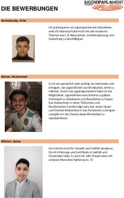 DIE BEWERBUNGEN - Jugendparlament Wiesbaden