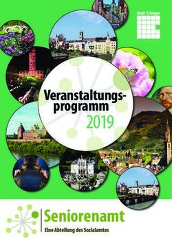 2019 Veranstaltungs-programm - Seniorenamt - Stadt Erlangen