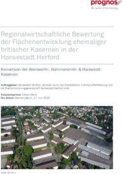 Regionalwirtschaftliche Bewertung der Flächenentwicklung ehemaliger britischer Kasernen in der Hansestadt Herford - BildungsCampus Herford