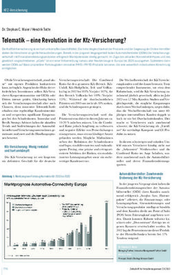 Telematik - eine Revolution in der Kfz-Versicherung?