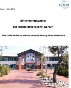Einrichtungskonzept der Rehabilitationsklinik G&ouml;hren - Eine Klinik der Deutschen Rentenversicherung Mitteldeutschland