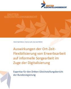 Auswirkungen der Ort-Zeit-Flexibilisierung von Erwerbsarbeit auf informelle Sorgearbeit im Zuge der Digitalisierung - Experti se für den Dritt en ...