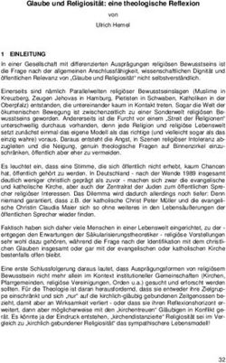 Glaube und Religiosität: eine theologische Reflexion