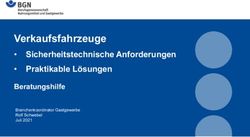 Verkaufsfahrzeuge Sicherheitstechnische Anforderungen Praktikable L&ouml;sungen - BGN Branchenwissen
