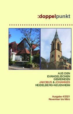 Doppelpunkt - AUS DEN EVANGELISCHEN GEMEINDEN JAKOBUS & JOHANNES HEIDELBERG-NEUENHEIM - Evangelische Kirche in Heidelberg