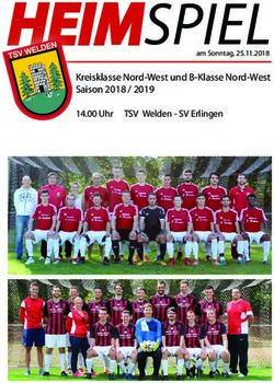 HEIMSPIEL Kreisklasse Nord-West und B-Klasse Nord-West Saison 2018 / 2019 14.00 Uhr TSV Welden - SV Erlingen