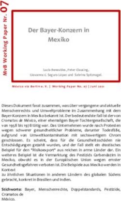 Der Bayer-Konzern in Mexiko - M&eacute;xico v&iacute;a Berl&iacute;n e. V.