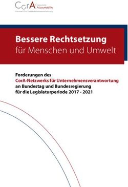 Bessere Rechtsetzung f&uuml;r Menschen und Umwelt - Forderungen des CorA-Netzwerks f&uuml;r Unternehmensverantwortung an Bundestag und Bundesregierung f&uuml;r ...