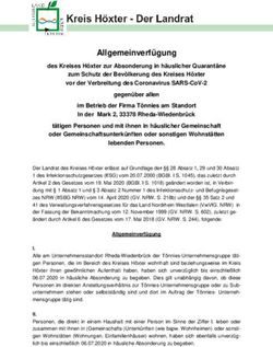 Allgemeinverf&uuml;gung des Kreises H&ouml;xter zur Absonderung in h&auml;uslicher Quarant&auml;ne zum Schutz der Bev&ouml;lkerung des Kreises H&ouml;xter vor der Verbreitung ...