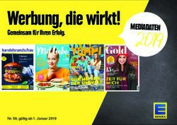 2019 Werbung, die wirkt! MEDIADATEN - Gemeinsam für Ihren Erfolg - Der EDEKA-Verbund