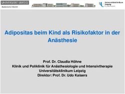 Adipositas beim Kind als Risikofaktor in der An&auml;sthesie - Prof. Dr. Claudia H&ouml;hne Klinik und Poliklinik f&uuml;r An&auml;sthesiologie und Intensivtherapie ...