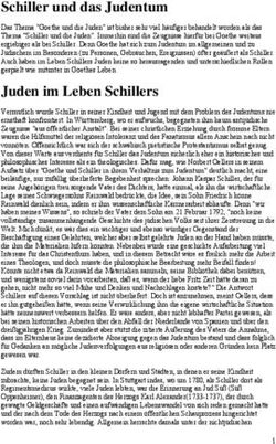 Schiller und das Judentum