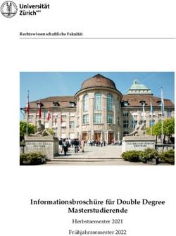 Informationsbrosch&uuml;re f&uuml;r Double Degree Masterstudierende - Herbstsemester 2021 Fr&uuml;hjahrssemester 2022
