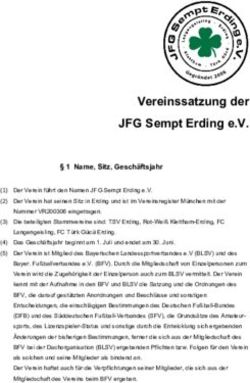 Vereinssatzung der JFG Sempt Erding e.V.