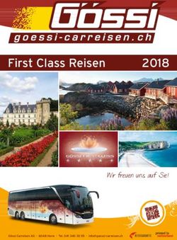 First Class Reisen 2018 - Wir freuen uns auf Sie! - Gössi Carreisen