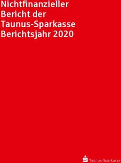 Nichtfinanzieller Bericht der Taunus-Sparkasse Berichtsjahr 2020 - Taunus-Sparkasse