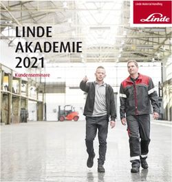 LINDE AKADEMIE 2021 Kundenseminare