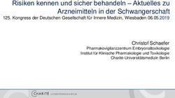 Risiken kennen und sicher behandeln Aktuelles zu Arzneimitteln in der Schwangerschaft