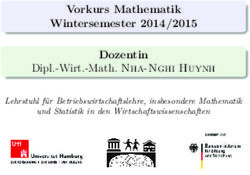 Vorkurs Mathematik Wintersemester 2014/2015 Dozentin - Dipl.-Wirt.-Math. Nha-Nghi Huynh