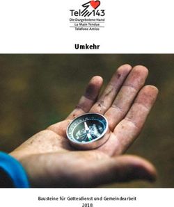 Umkehr - Bausteine für Gottesdienst und Gemeindearbeit 2018 - Die Dargebotene Hand Bern