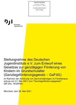 Stellungnahme des Deutschen Jugendinstituts e.V. zum Entwurf eines Gesetzes zur ganzt&auml;gigen F&ouml;rderung von Kindern im Grundschulalter ...