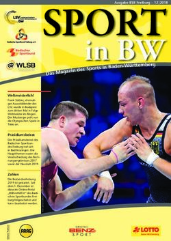 SPORT in BW - Landessportverband ...