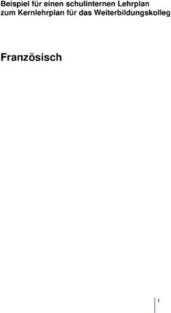 Französisch Beispiel für einen schulinternen Lehrplan zum Kernlehrplan für das Weiterbildungskolleg - Schulentwicklung NRW
