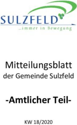 Mitteilungsblatt der Gemeinde Sulzfeld-Amtlicher Teil