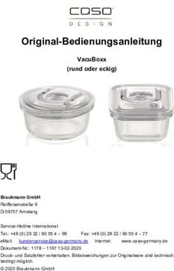 Original-Bedienungsanleitung - VacuBoxx (rund oder eckig) - Caso