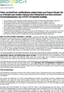 Pfizer und BioNTech ver&ouml;ffentlichen weitere Daten aus Phase-3-Studie: Bis zu 6 Monate nach zweiter Impfung hohe Wirksamkeit und keine schweren ...
