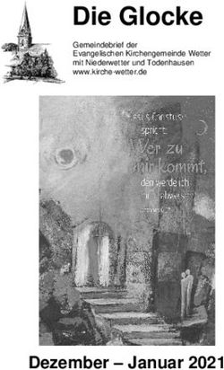 Die Glocke - Dezember - Januar 2021 - Evangelische Kirche Wetter