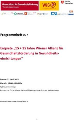 Programmheft zur Enquete "15 + 15 Jahre Wiener Allianz für Gesundheitsförderung in Gesundheits-einrichtungen" - allianz-gf-wien
