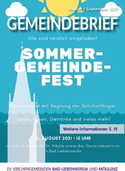 August / September 2021 - Weitere Informationen S. 15 - Kirche ...