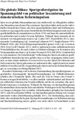 Die globale B&uuml;hne: Sportgro&szlig;ereignisse im Spannungsfeld von politischer Inszenierung und demokratischen Reformimpulsen