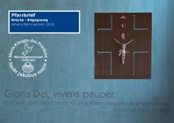 Pfarrbrief Br&uuml;cke - Begegnung Advent/Weihnachten 2018 - Pfarreiengemeinschaft Gersthofen