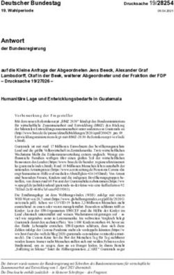 Antwort der Bundesregierung - Deutscher Bundestag