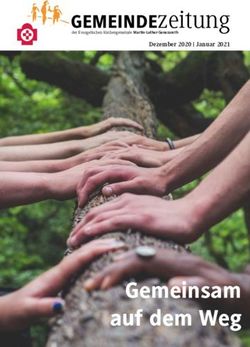 Gemeinsam auf dem Weg - GEMEINDE zeitung Dezember 2020 | Januar 2021 - martin-luther-neukoelln