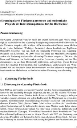 ELearning durch Förderung promoten und studentische Projekte als Innovationspotential für die Hochschule