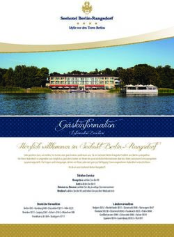 Gästeinformation Information Brochure - Seehotel Berlin-Rangsdorf