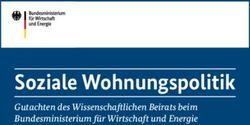Soziale Wohnungspolitik - Gutachten des Wissenschaftlichen Beirats beim Bundesministerium f&uuml;r Wirtschaft und Energie - Gutachten des ...