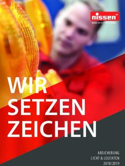 WIR SETZEN ZEICHEN - ABSICHERUNG LICHT & LEUCHTEN 2018/2019 - Licht und Leuchten 2018/19