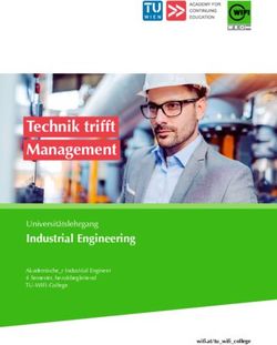 Technik trifft Management - Industrial Engineering Universitätslehrgang - TU Wien