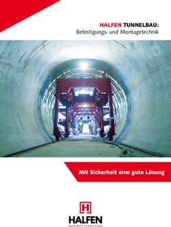 HALFEN TUNNELBAU: Befestigungs- und Montagetechnik - Mit Sicherheit eine gute Lösung