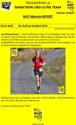 TROISDORFER LG MARATHON UND ULTRA TEAM - MUT-Monats-REPORT